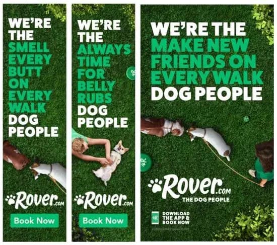 Ad for Rover.com with text "We
