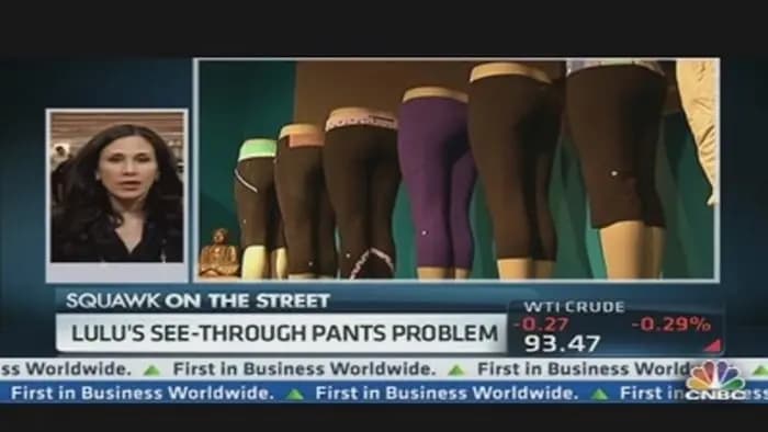 CNBC screenshot of a news report titled "Lulu