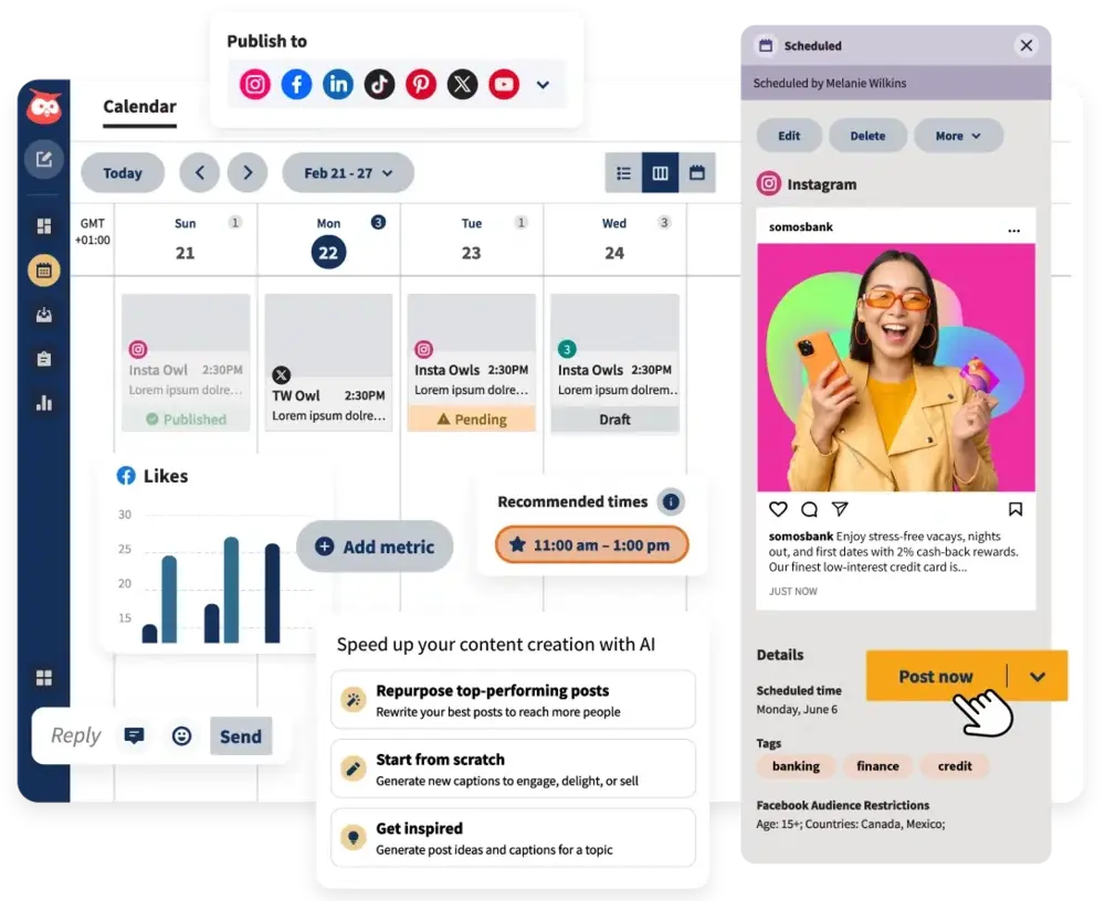 Screenshot of Hootsuite