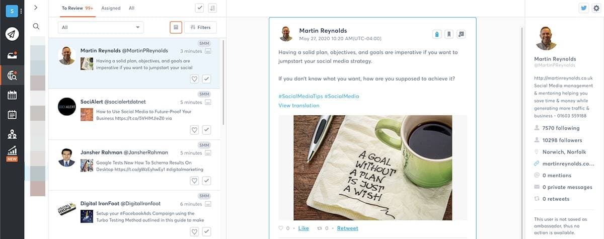 Screenshot of Agorapulse