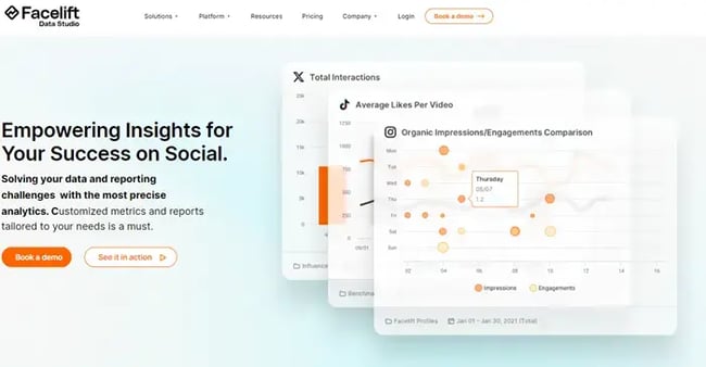 Facelift Data Studio - Best social media engagement tools